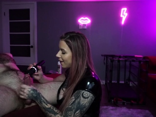 CFNM strippers getting handjobs from amateur girls