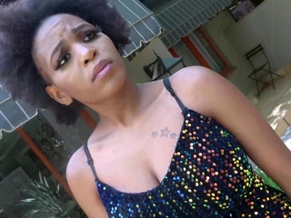 Busty Black MILF Pussy Slammed Rough POV