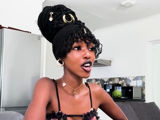 Amateur Ebony Teen Tight Pussy Stretched