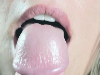 Sensual Asian MILF Gives Tongue Blowjob